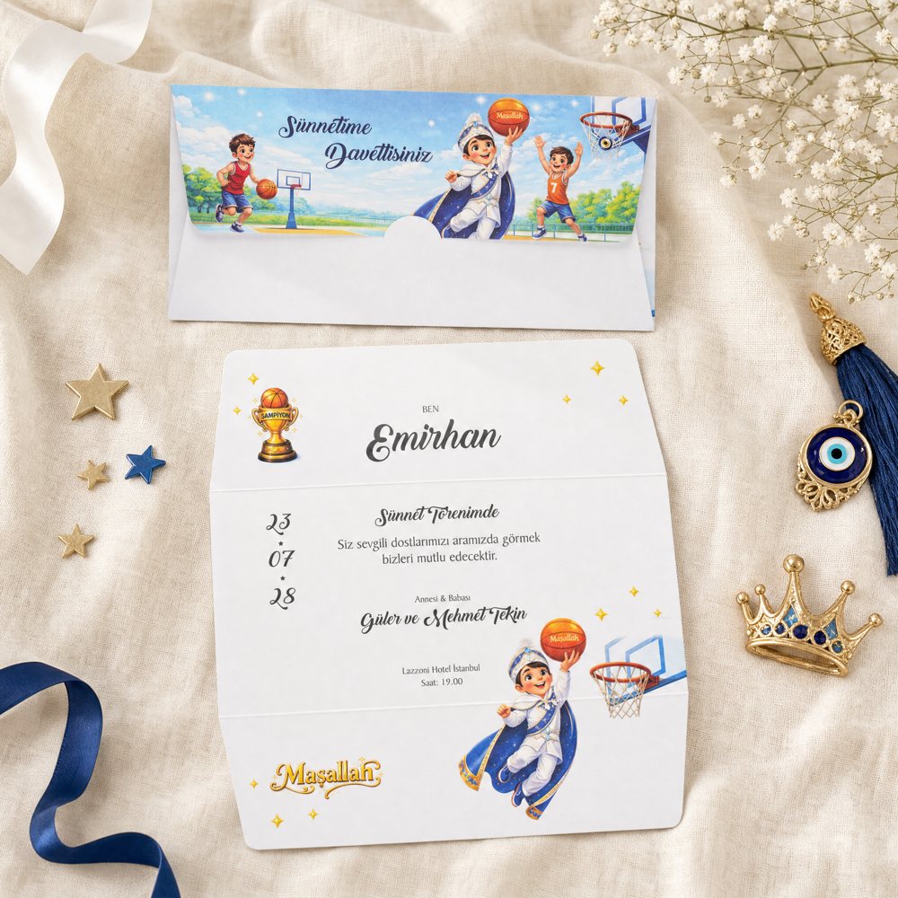 Premium Sünnet Davetiye ES-SN-072 — ES-SN-072