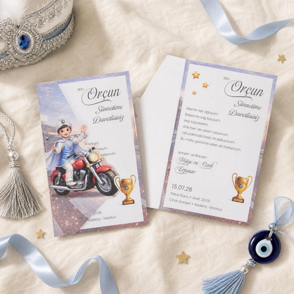 Premium Sünnet Davetiye ES-SN-082 — ES-SN-082
