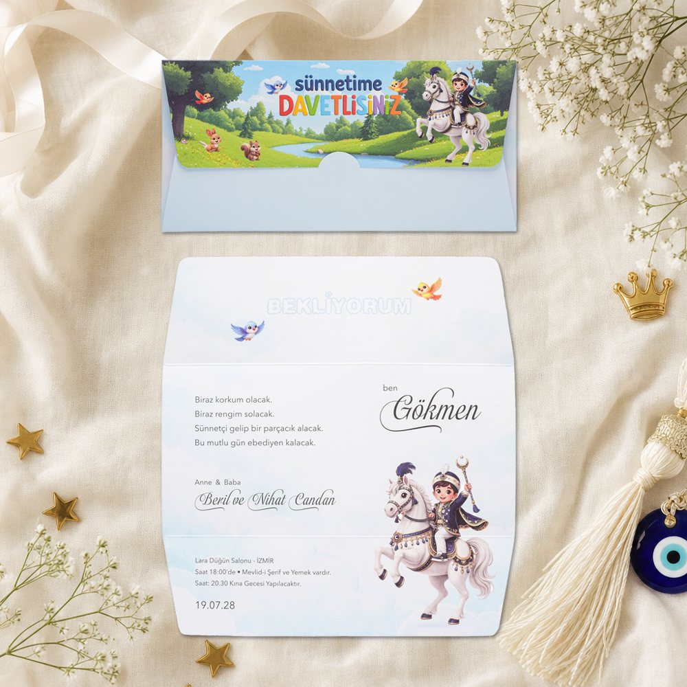 Premium Sünnet Davetiye ES-SN-108 — ES-SN-108